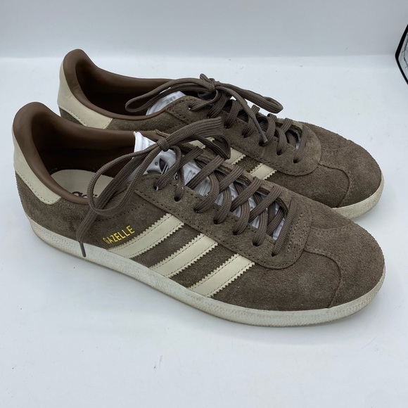 Adidas Gazelle Suede Brown Earth Strata Sneakers womens size 9.5 - Picture 1 of 6